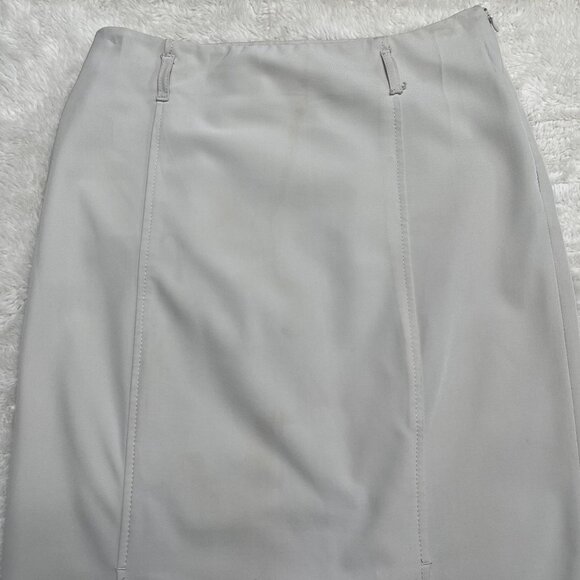 Prada Women's White Pencil High Waist Skirt Size 40 IT / US 4 - Picture 2 of 9